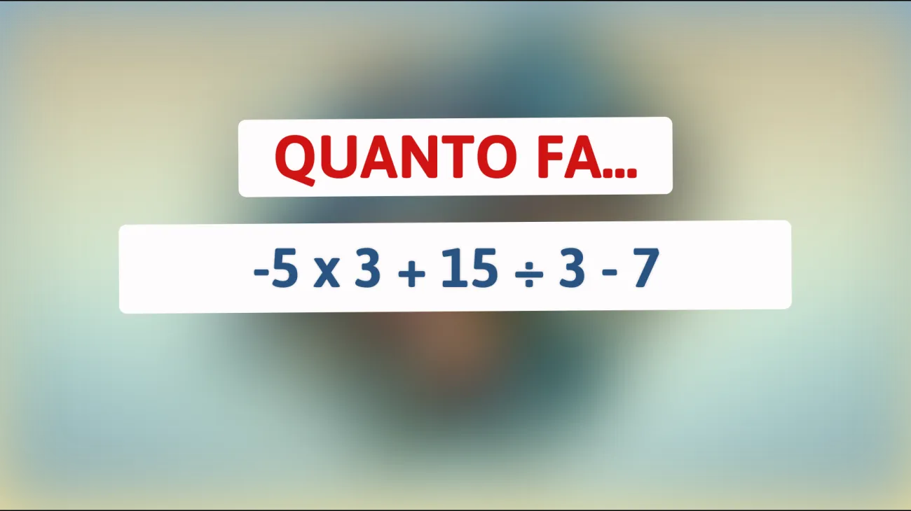 Scopri il mistero matematico che sfugge a molti: riesci a risolvere questo enigma in meno di 10 secondi?"
