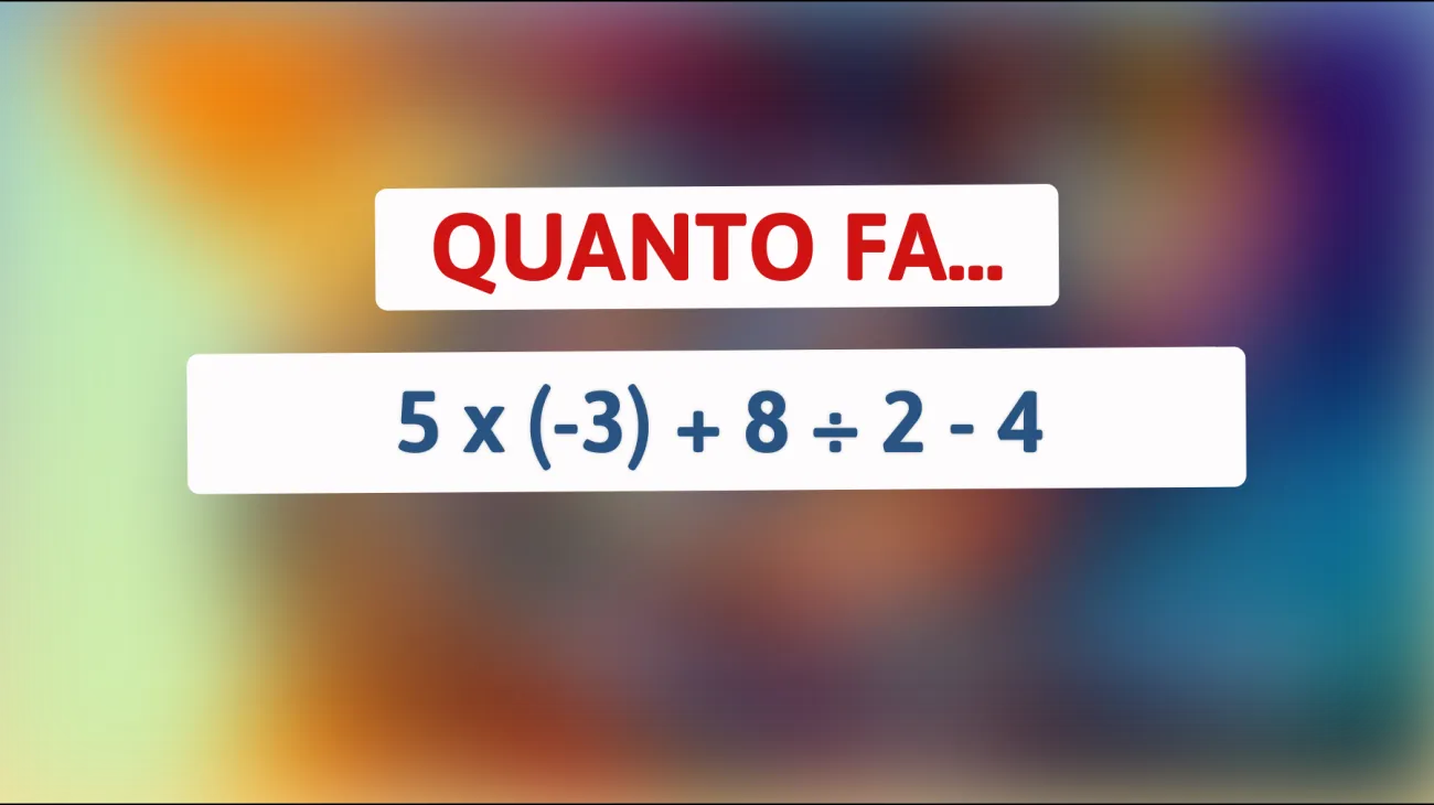Solo un genio riesce a risolvere questo indovinello matematico in 10 secondi! Scopri se sei tra i pochi eletti."