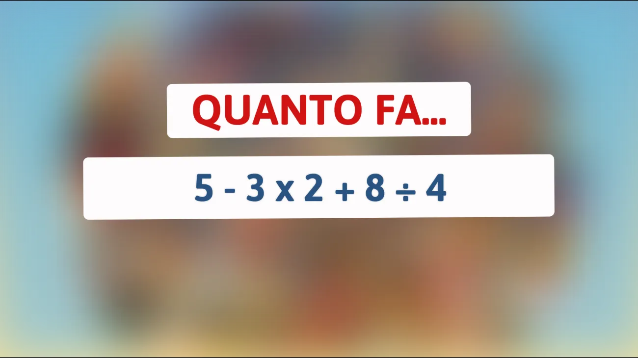 \"Scopri se sei un vero genio con questo indovinello matematico che solo le menti più brillanti possono risolvere!\""