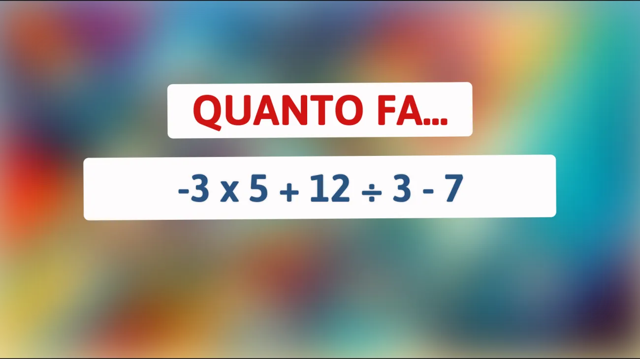 Le persone davvero intelligenti risolvono questo enigma matematico in 10 secondi. Tu ci riesci?"