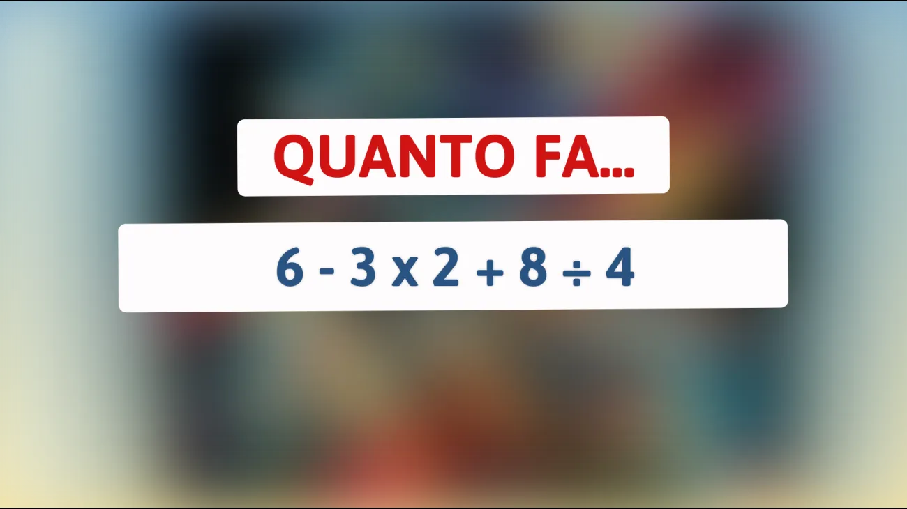 Sfida te stesso: Risolvi questo enigma matematico che poche menti geniali riescono a capire!"
